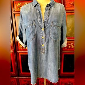 Anthropologie Cloth and Stone jean shirt Size M
